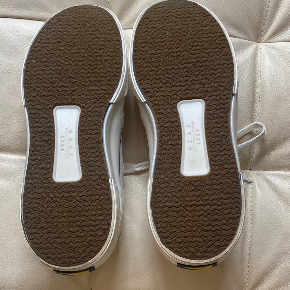 Reef Cream and White Athletic Shoes - Picture 7 of 9